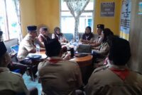 Pengurus Kwarran Pramuka Cigombong gelar rapat evaluasi dan penyusunan program kerja 2025 bersama tim penilai dari Kwartir Cabang Bogor, Selasa (27/5/2025)./Dok.kanniadvokasi.id