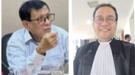 Ketua Umum PWI Pusat Hendry Ch Bangun (kiri) dan Wakil Ketua Bidang Organisasi PWI Pusat Hendra J Kede (kanan) saat menyampaikan klarifikasi terkait edaran palsu 19 Mei 2025 dan menegaskan kepengurusan sah PWI.