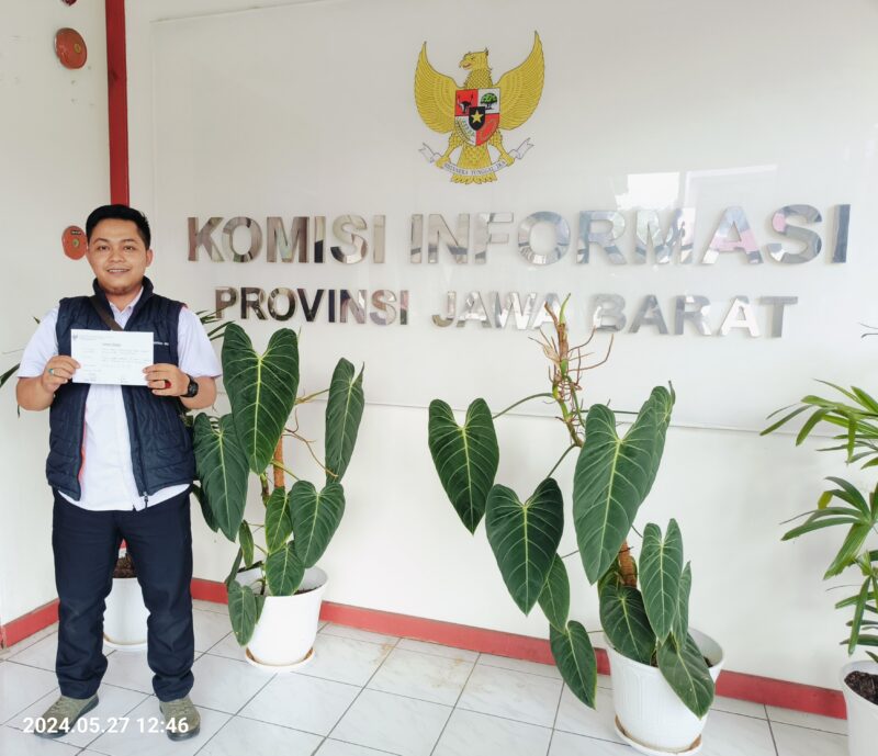 Haidy Arsyad Ketua Komite Advokasi Hukum Nasional Indonesia (KANNI) Kabupaten Bogor usai mendaftarkan gugatan sengketa informasi ke Komisi Informasi Jawa Barat./Dok.kanniadvokasi.id
