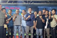 Plt Ketua PWI Kabupaten Bogor M. Nurofik bersama jajaran pengurus menggelar rapat koordinasi perdana di RM Saung Mak Enis, Rabu malam (28/5/2025), pasca-terbitnya SK PWI Pusat.