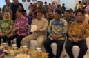 Menteri ATR/BPN Nusron Wahid bersama Gubernur Sulut Yulius Selvanus Komaling dan jajaran kepala daerah hadiri Rakor Pertanahan dan Tata Ruang se-Sulut di Wisma Negara, Manado, Kamis (17/7/2025).