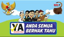 Ilustrasi kampanye keterbukaan informasi publik: Setiap warga berhak tahu, badan publik wajib buka akses informasi sesuai amanat UU KIP No. 14 Tahun 2008.