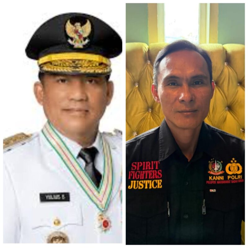 Gubernur Sulut YSK bersama Koordinator KANNI Sulut Makrun Markus Laliamu usai penetapan 30 blok WPR di Sulut.