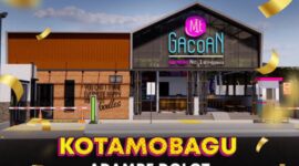 Tampak depan restoran Mie Gacoan Kotamobagu yang kini disorot akibat dugaan penahanan gaji karyawan.