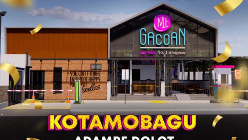 Tampak depan restoran Mie Gacoan Kotamobagu yang kini disorot akibat dugaan penahanan gaji karyawan.