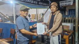 Penyerahan aduan warga Kotamobagu kepada PWI Sulut terkait pemberitaan yang dipersoalkan, Senin 15 Juni 2026. Aduan tersebut langsung ditindaklanjuti dengan koordinasi ke Dewan Pers.
